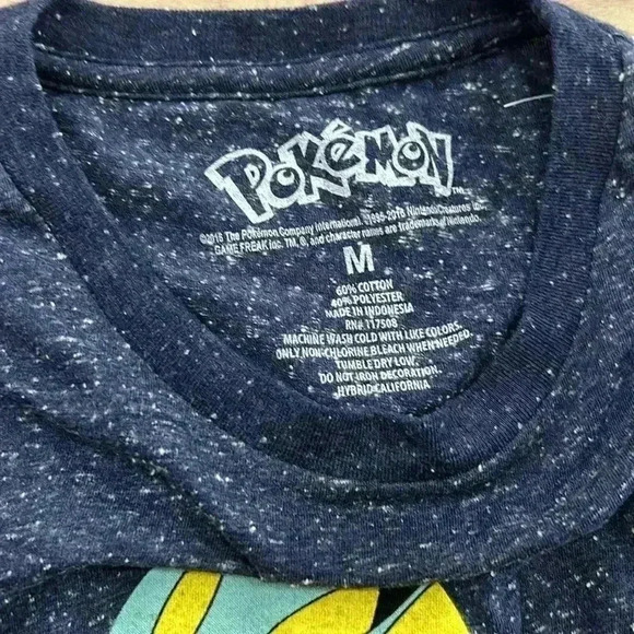 Pokémon Men's Heather Navy Original Pokémon Characters Graphic tee Shirt Medium - Picture 3 of 4